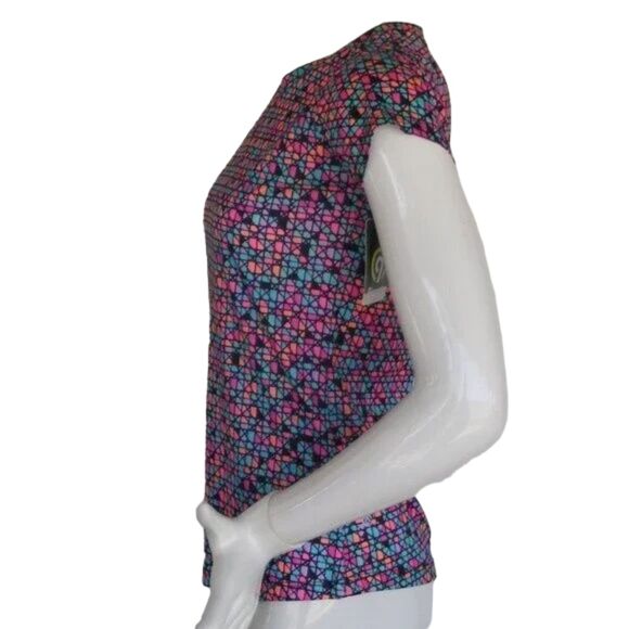 new C9 CHAMPION Activewear Top, XL, V-neck SS, Geometric, Short sleeves - Picture 5 of 11